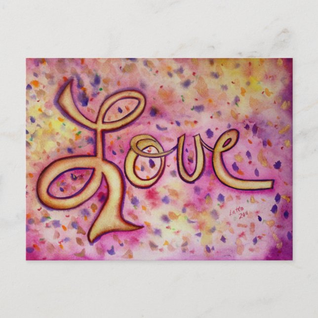 Carte postale Love Rose (Devant)