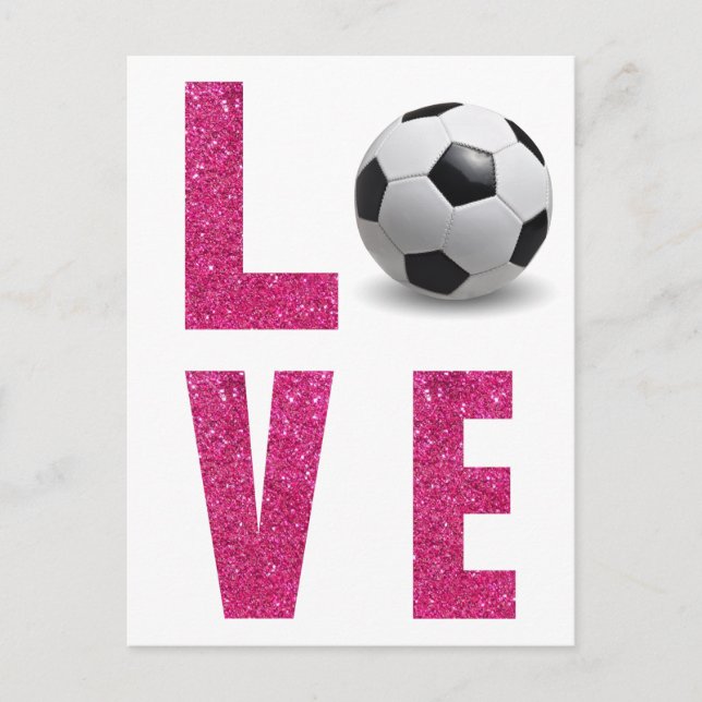 Carte Postale Love Soccer (Devant)