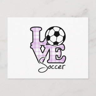 Carte Postale Love Soccer