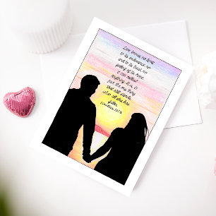 Carte Postale Love Stands Inspirational Postcard