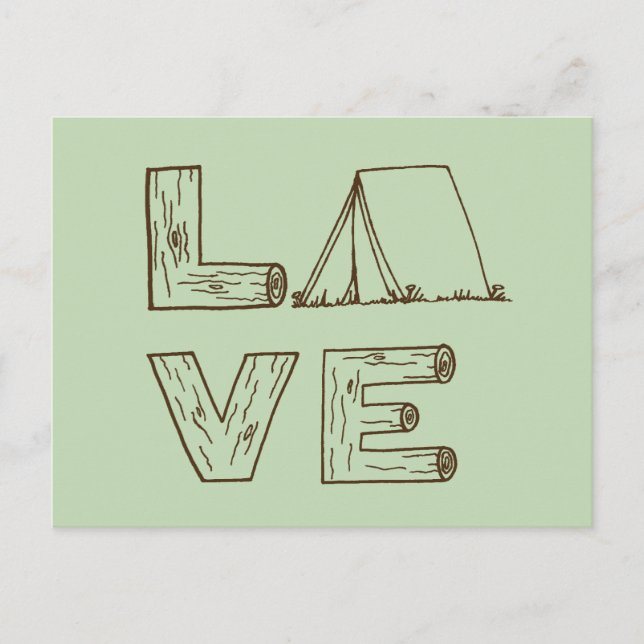 Carte Postale Love Tent Camping (Devant)