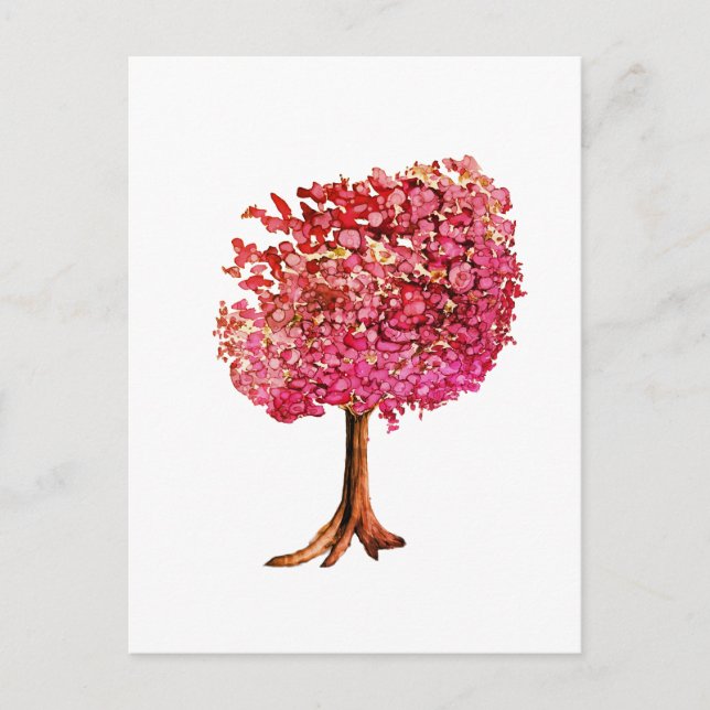 Carte Postale Love Tree Cherry Blossom (Devant)