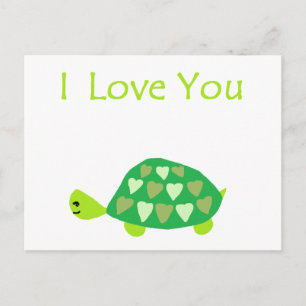 Carte Postale Love Turtle