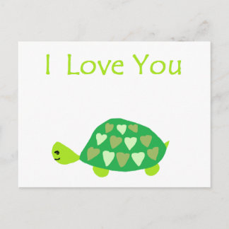 Carte Postale Love Turtle