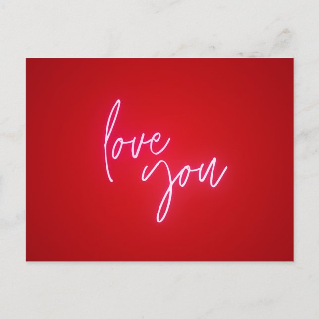 Carte postale - love you (Devant)