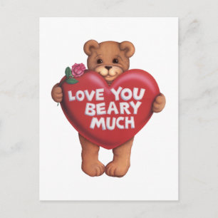 Carte Postale Love You Beary Beaucoup de produits