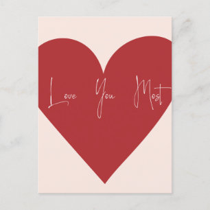 Carte postale "Love You Most"