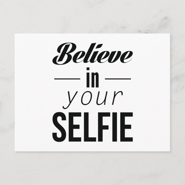 Carte Postale Love Your Selfie (Devant)