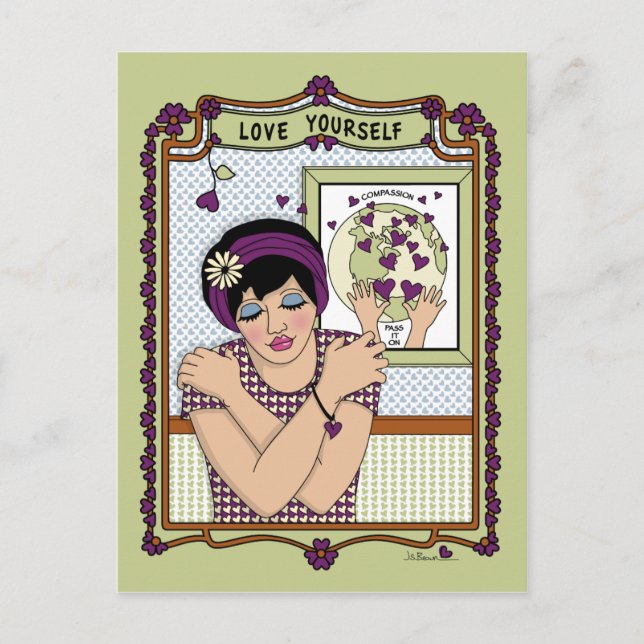 Carte postale Love Yourself_A_ (Devant)