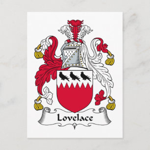 Carte Postale Lovelace Family Crest