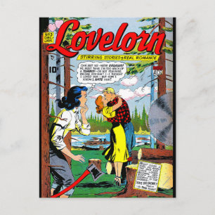 Carte Postale Lovelorn Betrayal Romance Comics Vintages