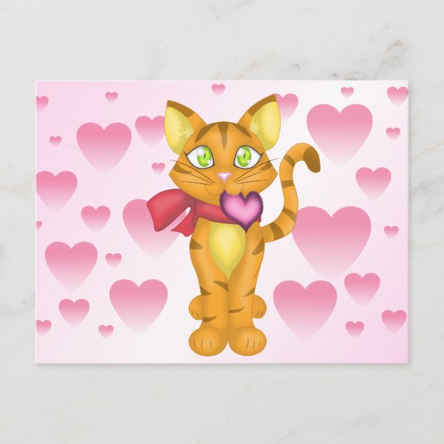 Carte Postale Lovely Kitty (Devant)