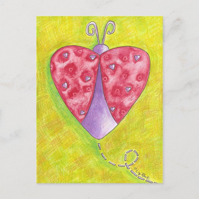 Carte Postale Lovely Ladybug (Devant)