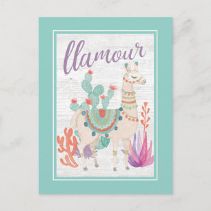 Carte Postale Lovely Llamas II Llamour
