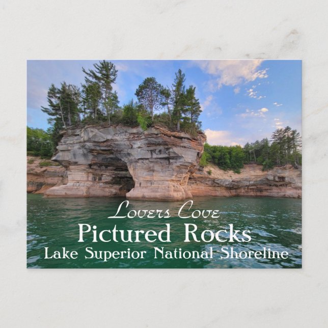 Carte postale Lovers Cove Pictured Rocks (Devant)