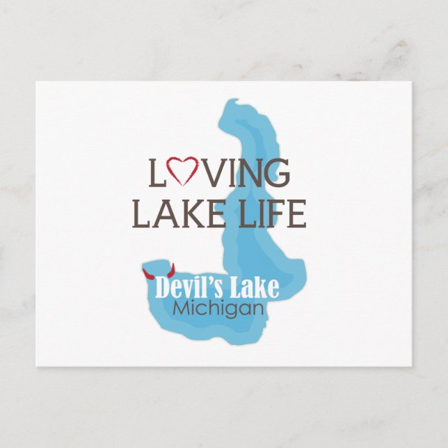 Carte Postale Loving Lake Life, Devil's Lake, Michigan (Devant)