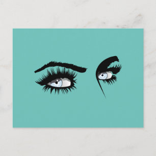 Carte Postale Loving Light Blue Défini Dessin Female Aperçu