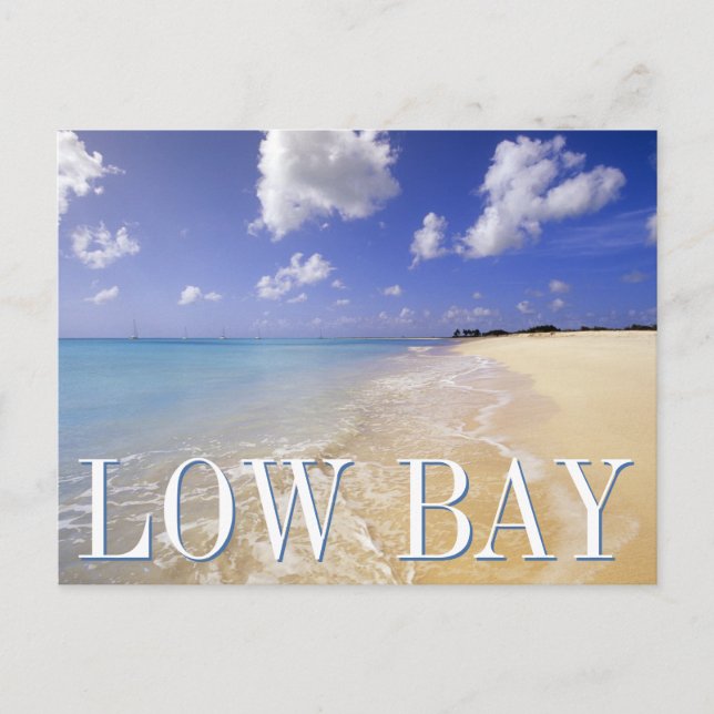 Carte Postale Low Bay Beach, Barbuda, Antigua | Joyeux anniversa (Devant)