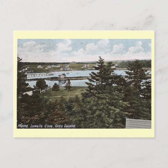 Carte Postale Lowells Cove, Orrs Island, Maine (Devant)