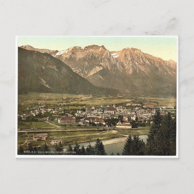 Carte Postale Lower Inn, Hall et Bettelwurfspitze, Tyrol, Instit (Devant)