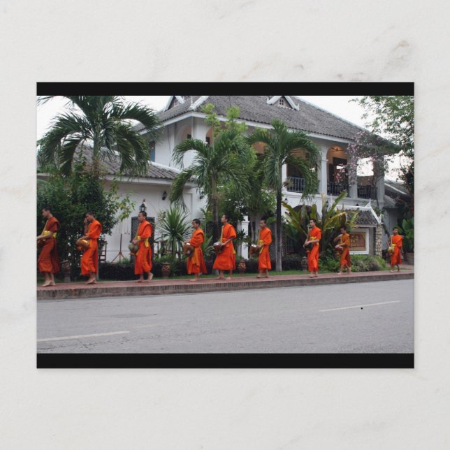 Carte Postale luang alms (Devant)