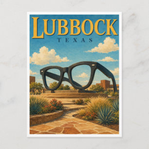 Carte Postale Lubbock Texas Holly Glasses GeoSaga