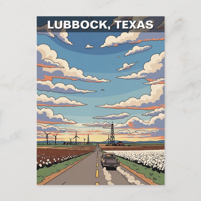 Carte Postale Lubbock Texas Travel (Devant)