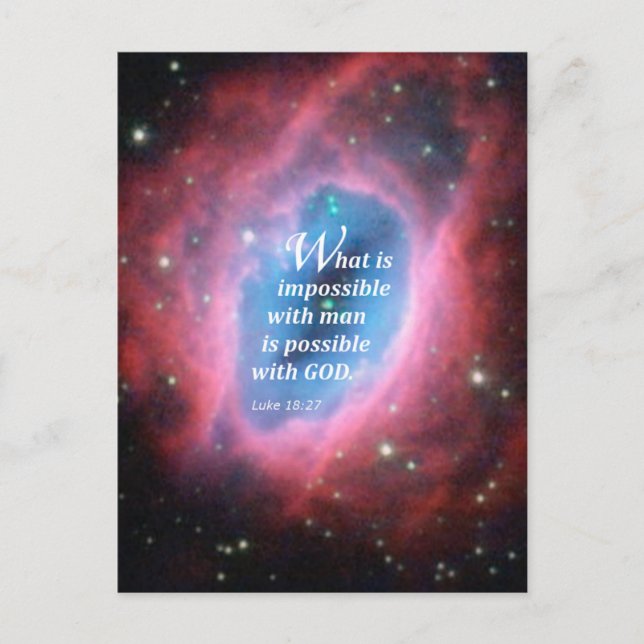 Carte Postale Luc 18:27 (Devant)