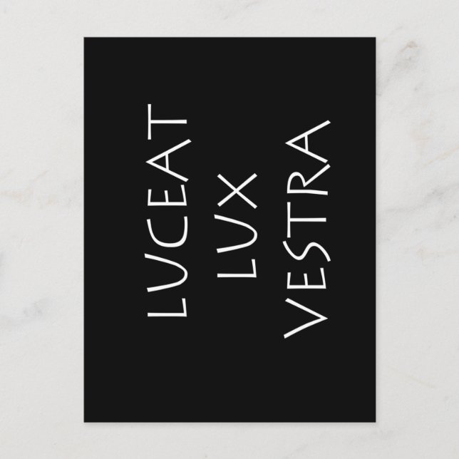 Carte Postale Luceat lux vestra (Devant)