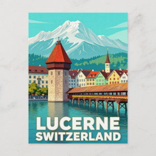Carte Postale Lucerne Suisse Voyage Vues du Lac