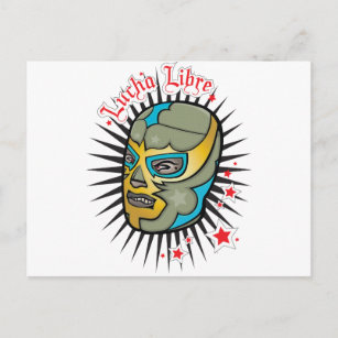 Carte Postale Lucha Libre Masque Mexicain de Lutte