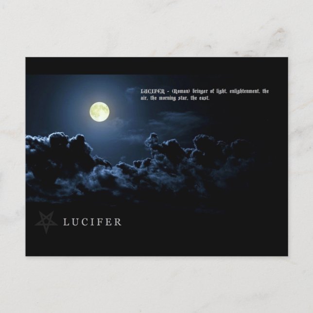 CARTE POSTALE LUCIFER (Devant)