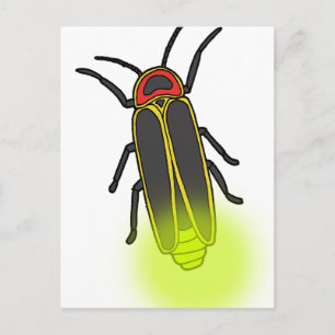 Carte Postale lucioles allumées