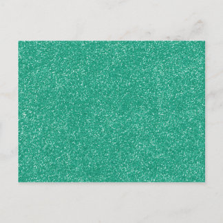 Carte Postale Lucite Green with faux Glitter