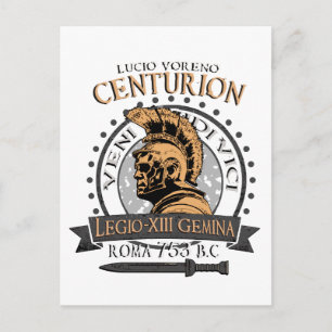 Carte Postale Lucius Voreno, un célèbre centurion romain