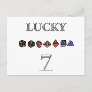 Carte Postale Lucky 7