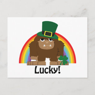 Carte Postale Lucky Bigfoot Leprechaun
