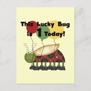 Carte Postale Lucky Bug est un Anniversaire Tshirts et cadeaux