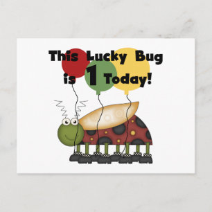 Carte Postale Lucky Bug est un Anniversaire Tshirts et cadeaux