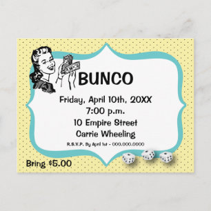 Carte postale Lucky Bunco Player par Artinspashed