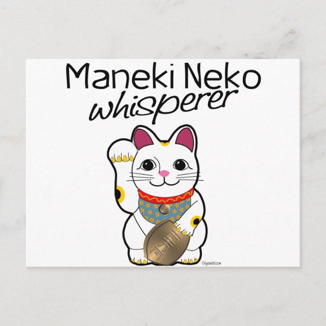 Carte Postale Lucky Cat Whisperer (Devant)