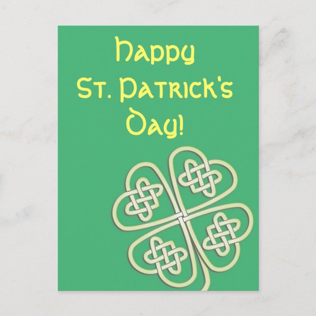 Carte Postale Lucky Celtic St. Patrick's Day Postcard (Devant)