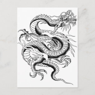 Carte Postale Lucky Chinese Dragon