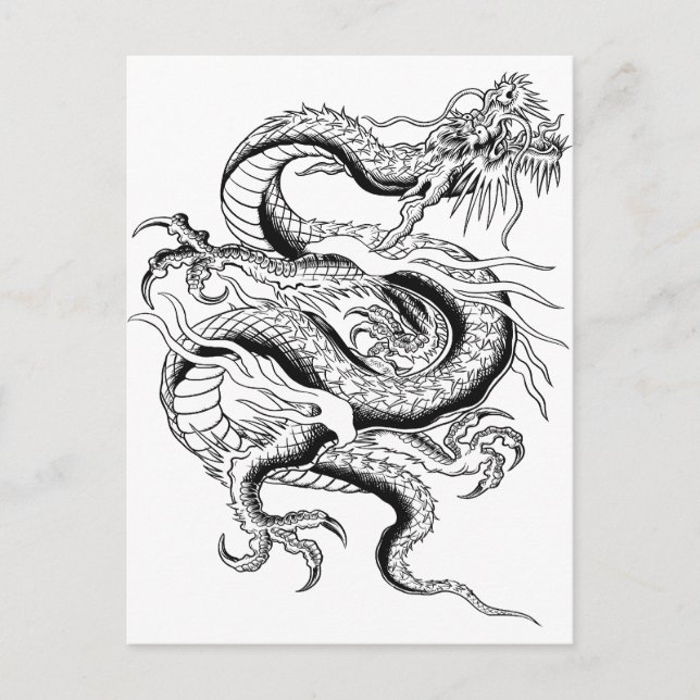 Carte Postale Lucky Chinese Dragon (Devant)