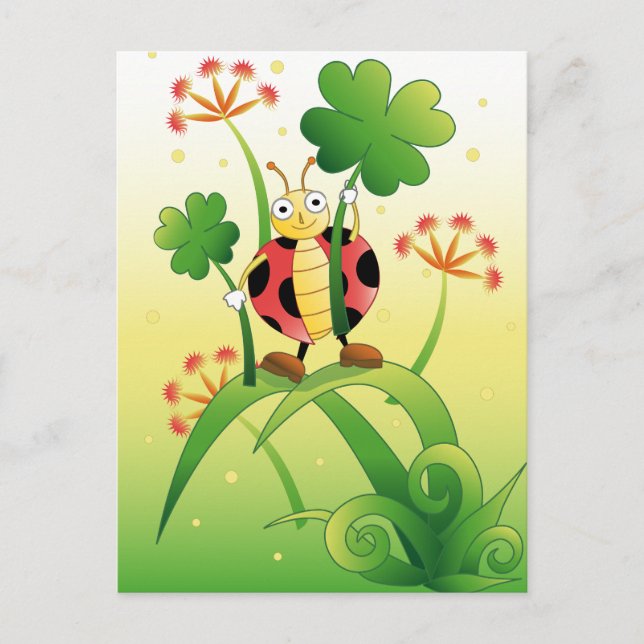 Carte Postale Lucky Ladybird (Devant)