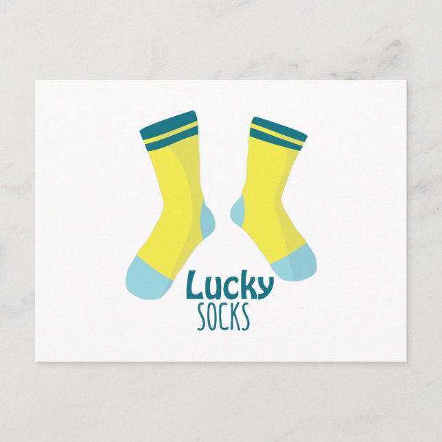 Carte Postale Lucky Socks (Devant)