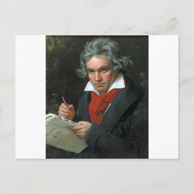 Carte Postale Ludwig van Beethoven Portrait (Devant)