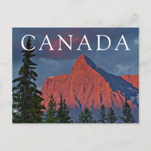 Carte Postale Lueur alpine sur les Rocheuses canadiennes