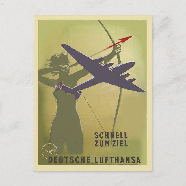 Carte Postale Lufthansa 1937 (Devant)