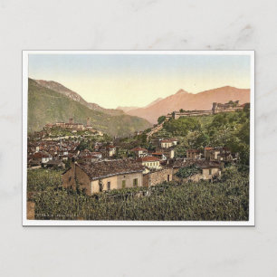 Carte Postale Lugano, Bellinzona, Tessin, Suisse Ph vintage